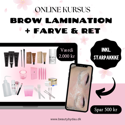 Brow Lamination Kursus - inkl. startpakke