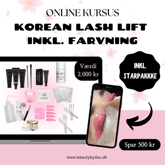 Korean Lash Lift Kursus - inkl. startpakke