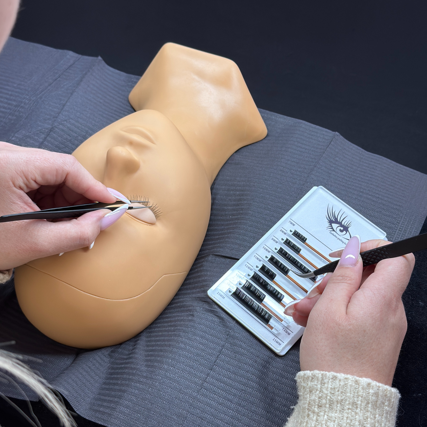Øvehoved til Eyelash Extensions