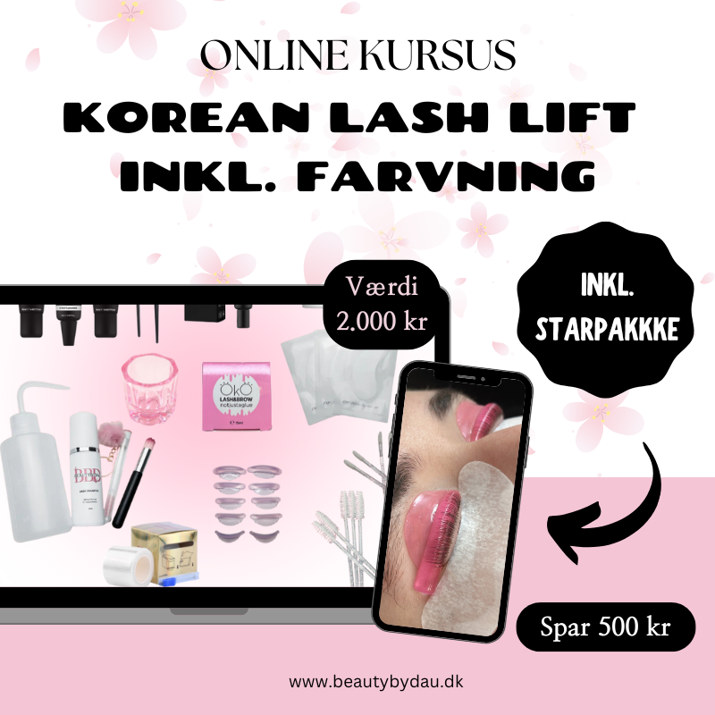 Korean Lash Lift Kursus - inkl. startpakke