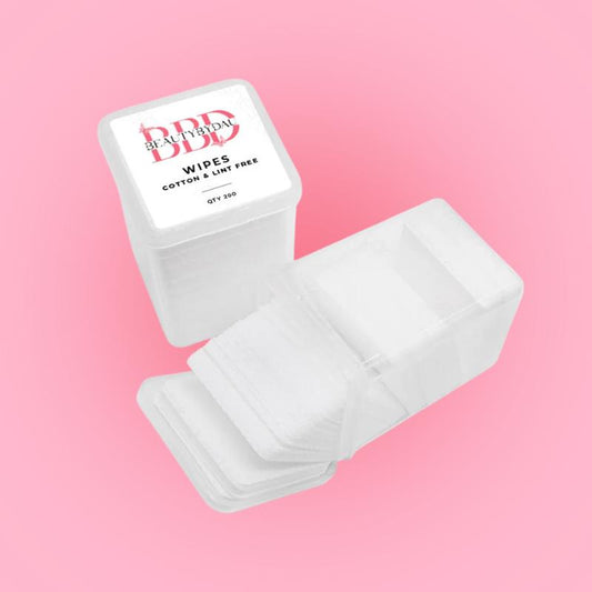 Lim wipes til eyelash extensions – fnugfri servietter til rengøring af limdyse