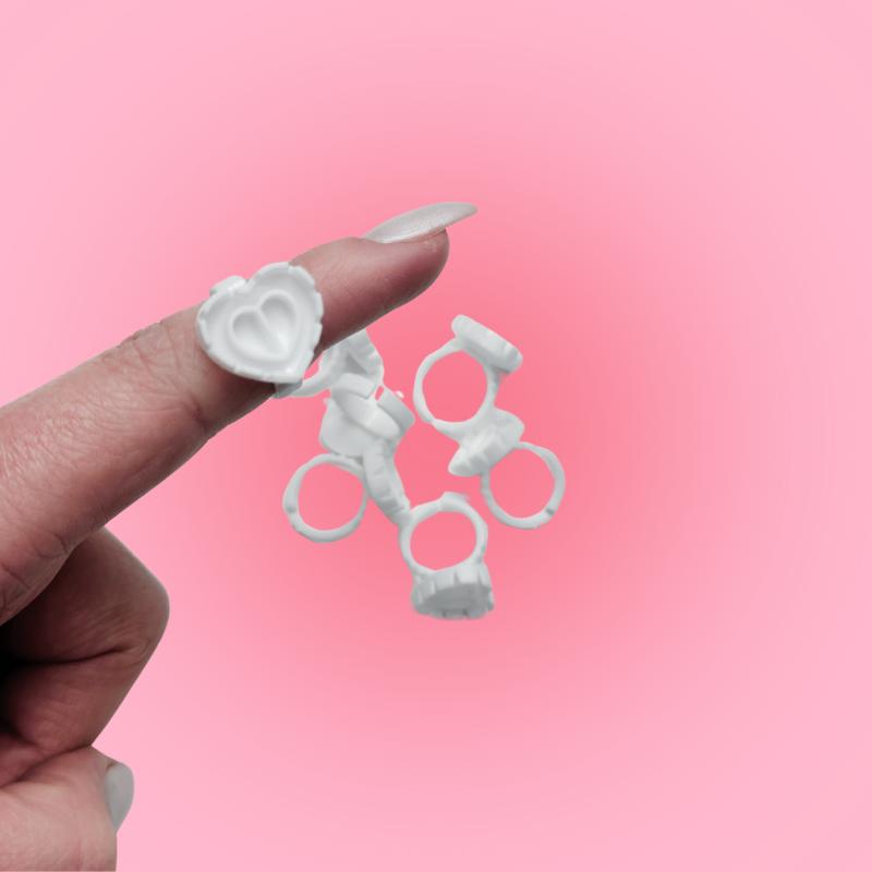 Lim ringe til eyelash extensions – praktiske engangsringe til nem dosering af vippelim